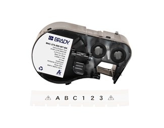 12,70mm bred x 7,62m lang svart/hvit