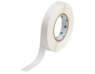 Hvit 12,70 mm bred x 5,08 mm høy 1stk/rad 1/10000 stk.