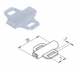 Märkhållare PRA PLIOGRAPH PLUS, 100st