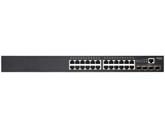24x10/100/1000TX  PoE+ (190W) + 4x1G SFP
