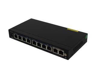 8x10/100TX PoE 30W + 2x10/100/1000Base-TX