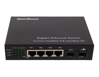 2xSFP Gigabit, 4x10/100/1000TX