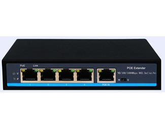 4 x 10/100/1000, 1 x 10/100/1000 PoE (PD-90W)