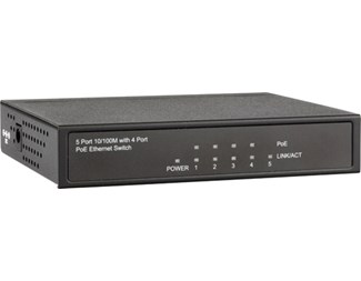 5x10/100 med 40W PoE 802.3af/at