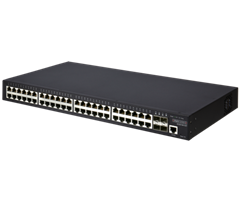 48x10/100/1000TX, 4xSFP