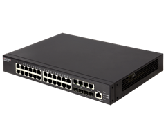 24x10/100/1000TX + 4x1G kombo SFP/RJ45