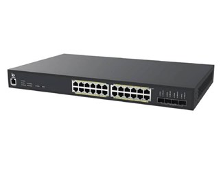 24st POE port, 4st 10G SFP+, AC PSU, 370W Budget
