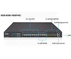 XGS-6350-16-Port 10G SFP+ + 8-Port 25G SFP28 + 4-Port 100G