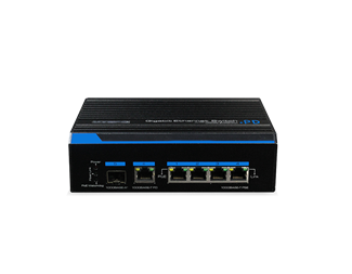 4x10/100TX PoE 30W, 1xPoE 60W + 2x SFP/RJ45 uplink