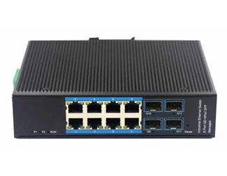8 x 10/100/1000TX PoE 150W, 4 x 1000Base SFP