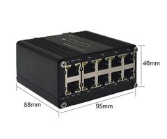 Mini Industrial 10-Port 10/100/1000T
