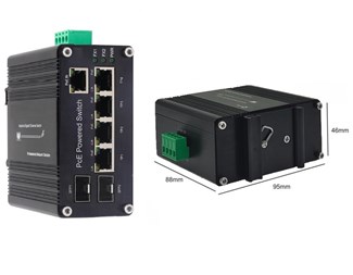 PoE Passthrough, DIN-Rail
