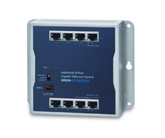 8-Port 10/100/1000T,IP30,-20-60, inkl adapter 12V 1A