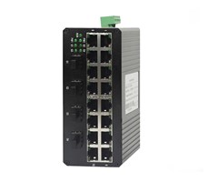 16-Port+ 4-port 1000 BASE SFP,DIN, 12VDC, nätdel tillkommer
