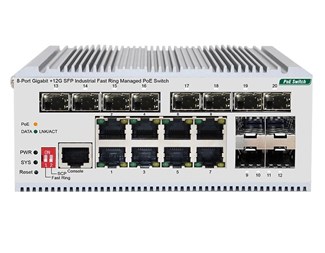 Direktronik Pro administrert 8xPoE + 12xSFP