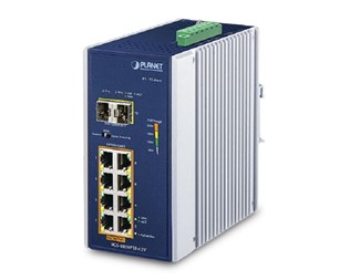 8-Port 10/100/1000T 802.3at PoE + 2-Port 100/1000X SFP, 12V
