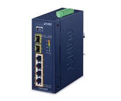 4-port 10/100/1000BASE-T  802.3bt PoE+, 2 SFP