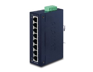 IGS-801T, 8-Port 10/100/1000T,-40-75, 12-48V DC, 24V AC