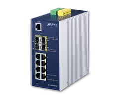 Industrial 8-Port 10/100/1000T + 2-Port 100/1G SFP + 2-Port