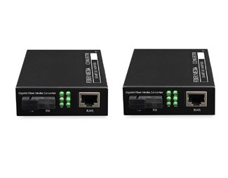 RJ45-SC, 10/100/1000M, 1310nm, single mode, Inkl PSU
