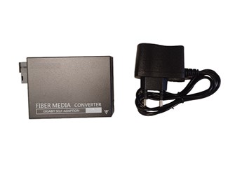 RJ45-SC, 10/100/1000M, 1310nm, single mode, Inkl PSU