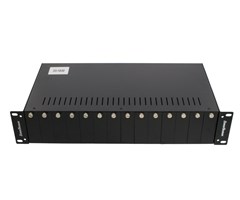 Til 14 stk. mediakonvertere med 2 x 230 V AC