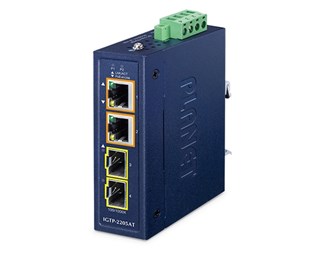 IGTP-2205AT-2-Port 100/1000X SFP to 2-Port 10/100/1000T,POE