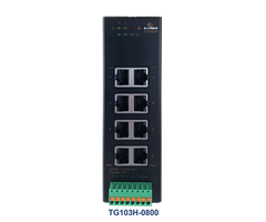 TG103H-0800, POE +, 8x10 / 100 / 1000TX, -40C ~ 75C, Strømbudsjett 270W