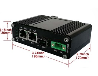 2x10/100/1000TX till 100/1000SFP, PoE 30W
