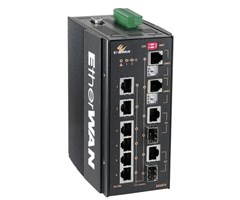 2xVDSL 100 Mbps, 6x10/100, 2xSFP –40/+75 °C DIN-montering
