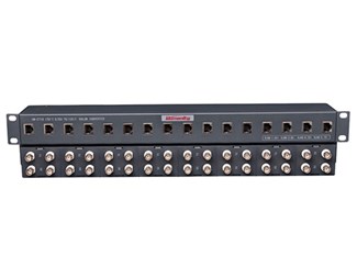 Balun G.703 koax til RJ45, 19" 1U