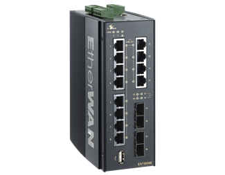 12x10/100/1000TX, 4x100/1000 SFP