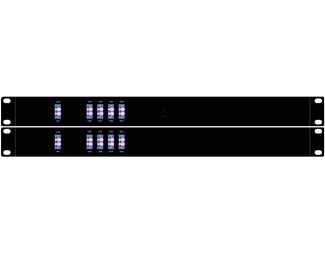 4 kanaler LC/UPC, 1470-1530/1550-1610Nm, enkeltfibersystem