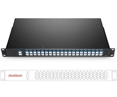 40 kanaler 2st moduler i en 19" 1U rackmount enhet