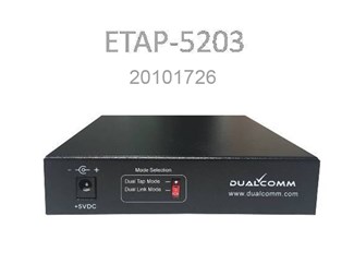 Dubbel länk/mod ETAP-5203 10/100/1000Base-T TAP, PoE