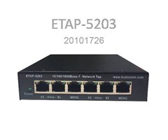 Dubbel länk/mod ETAP-5203 10/100/1000Base-T TAP, PoE