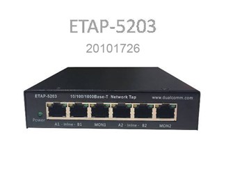 Dual Link/Mod ETAP-5203 10/100/1000Base-T TAP, PoE