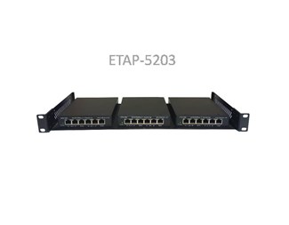 Dubbel länk/mod ETAP-5203 10/100/1000Base-T TAP, PoE