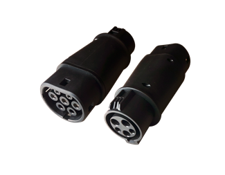 Elbiladapter fra type 1 til type 2