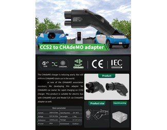 Adapter CCS Combo 2 till CHAdeMO, Max 200A
