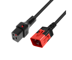 1m, C20/C19 3X1,5, svart