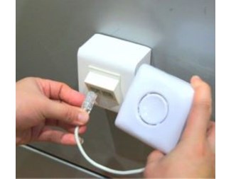 WallPatch Cat.6A U/UTP RJ45, hvit