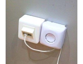 WallPatch Cat.6A U/UTP RJ45, hvit