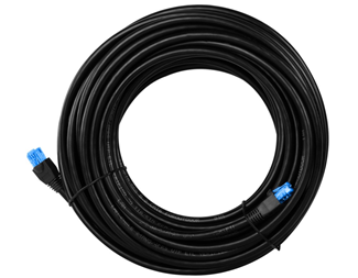 10m, svart Cat6 250MHz