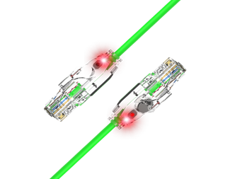 0,25 m, hvit