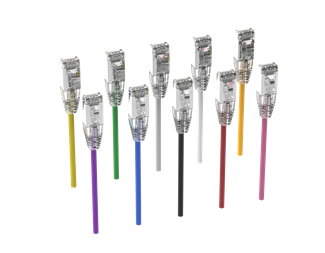 0,7m, Cat6A U/FTP blå