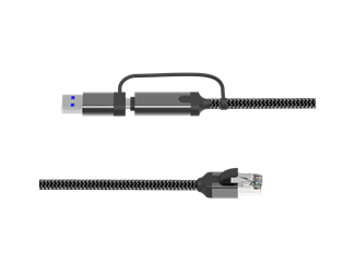 0,5 m, USB-C + USB-A til Gigabit LAN