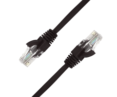 1m, svart Cat6 U/UTP