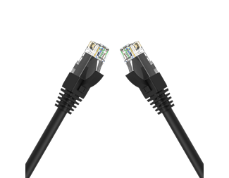 1m, svart Cat6 U/UTP
