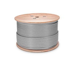 U/UTP, 100m, grå, tretrommel